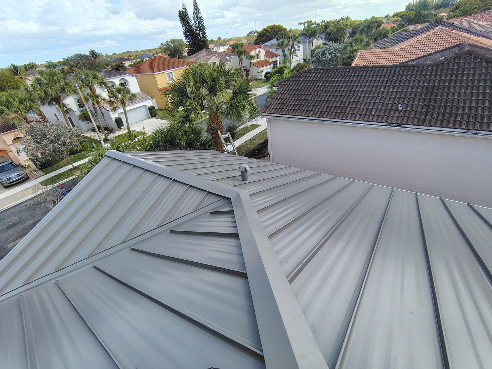 Aluminum Metal Roof Install